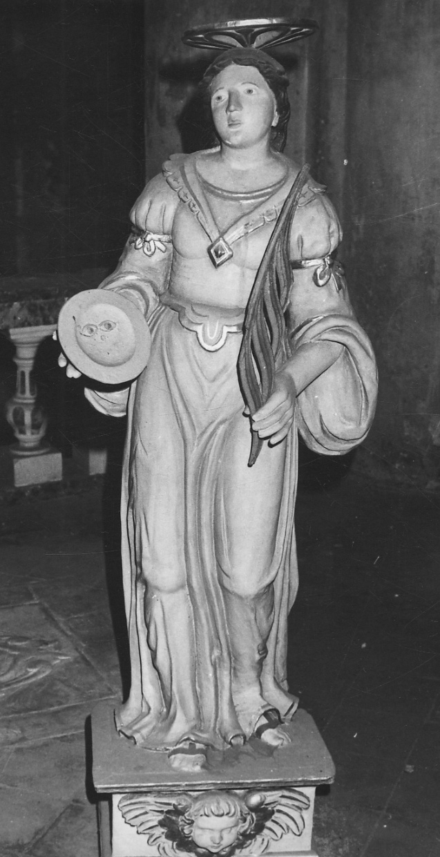 Santa Lucia (statua, opera isolata) - bottega piemontese (prima metà sec. XVII)
