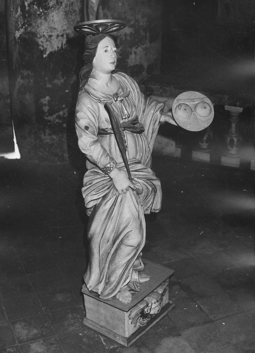 Sant' Agata (statua, opera isolata) - bottega piemontese (prima metà sec. XVII)