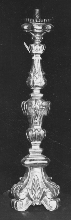 candeliere, serie - bottega piemontese (seconda metà sec. XVIII)