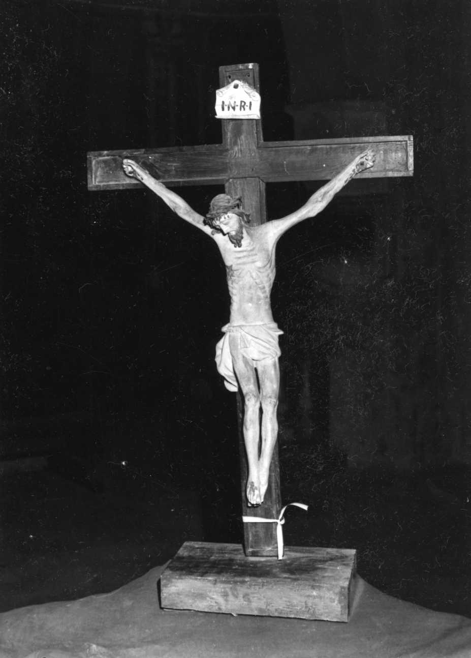 Cristo crocifisso (croce d'altare, opera isolata) - bottega piemontese (ultimo quarto sec. XVIII)
