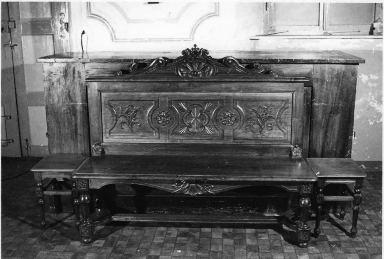 sgabello, serie - bottega piemontese (primo quarto sec. XX)