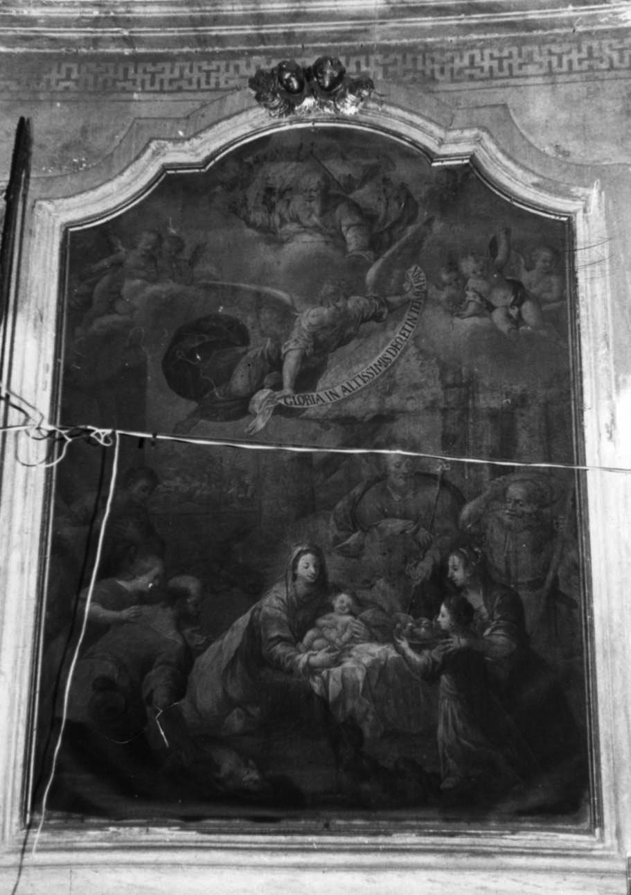 natività di Gesù (dipinto, opera isolata) di Grassi Giovanni Battista (metà sec. XVIII)