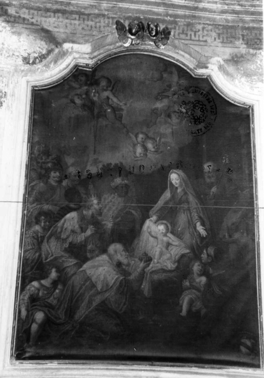 adorazione dei Re Magi (dipinto, opera isolata) di Grassi Giovanni Battista (metà sec. XVIII)