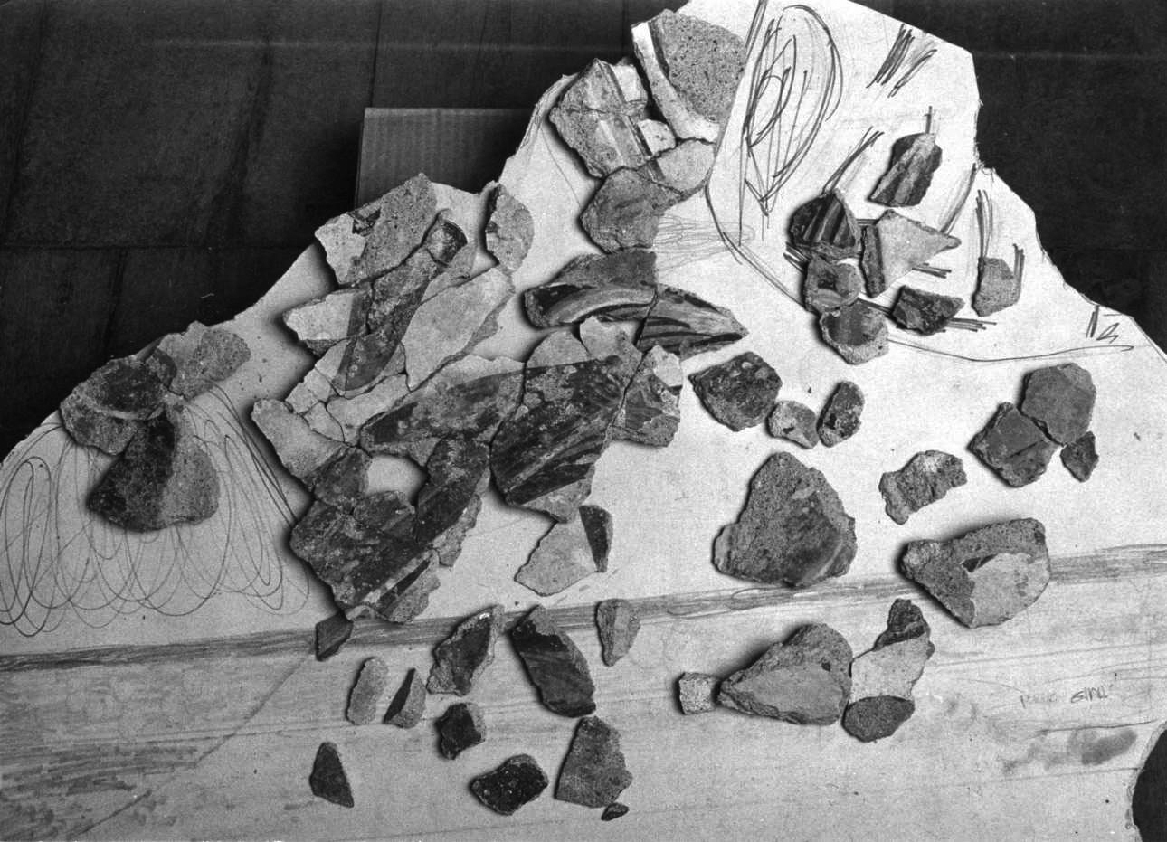 dipinto, frammento - ambito piemontese (fine sec. XI)