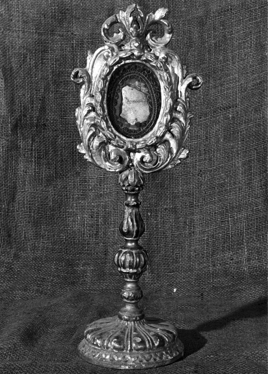 reliquiario - a ostensorio, serie - bottega piemontese (sec. XVIII)