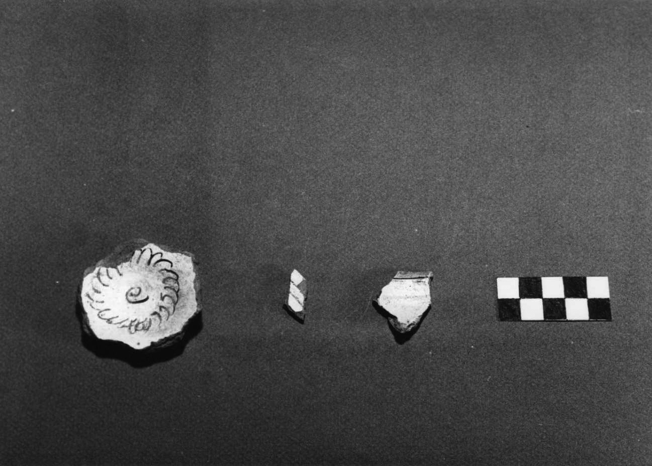 coppetta, frammento - bottega padana (sec. XV)