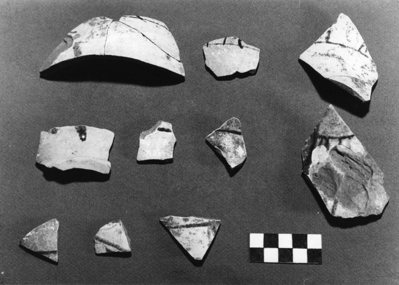 boccale, frammento - bottega padana (secc. XV/ XVI)