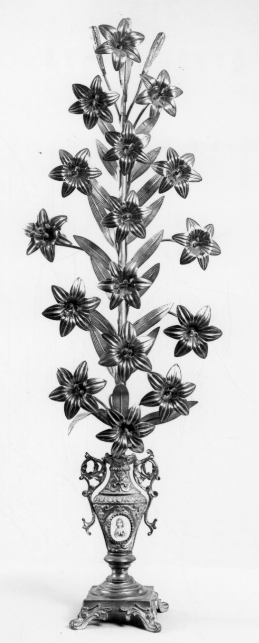 vaso da fiori, coppia - bottega italiana (sec. XX)