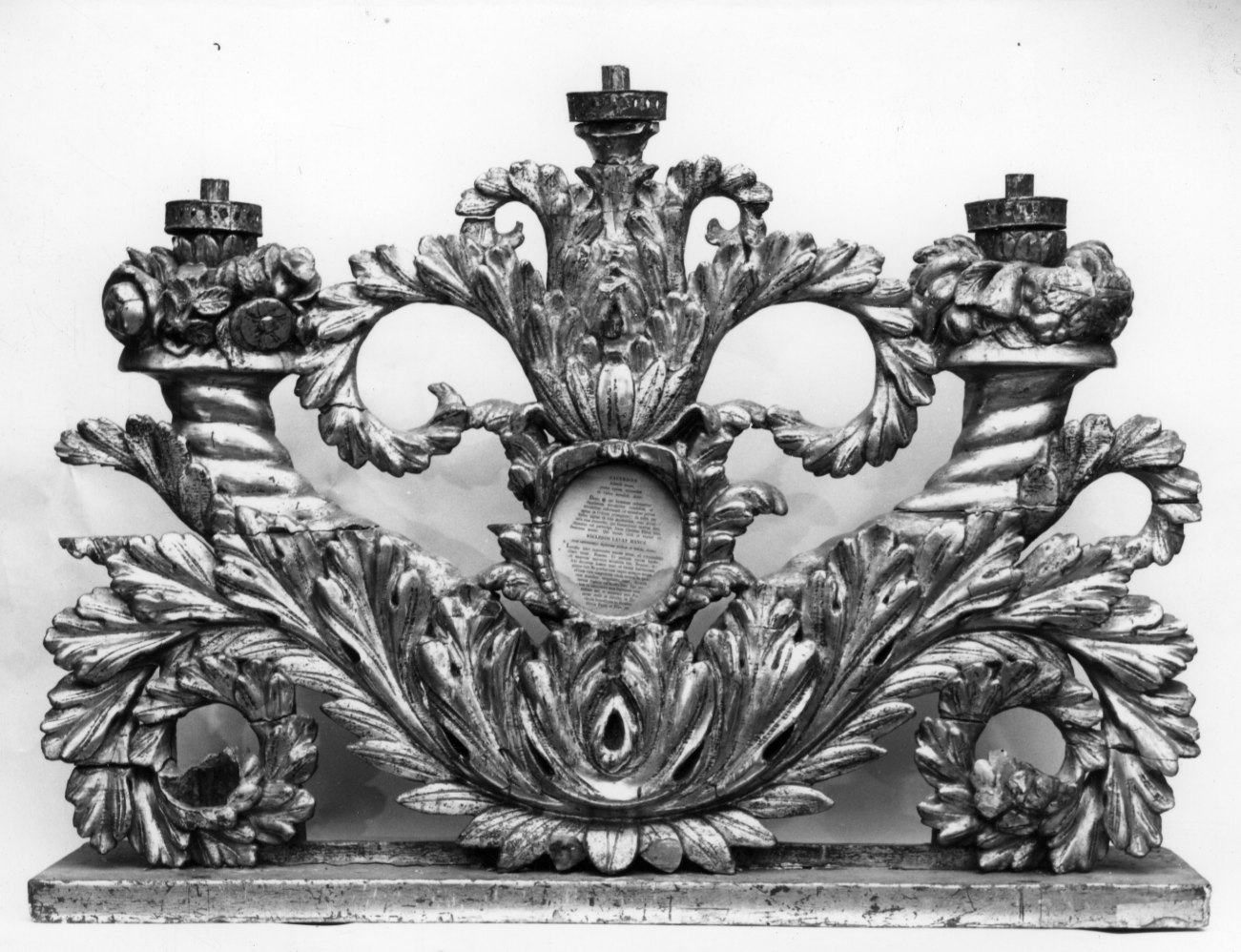 candelabro, serie - bottega torinese (ultimo quarto sec. XVIII)