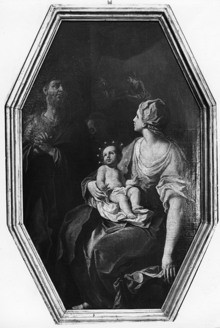 nascita di Maria Vergine (dipinto, opera isolata) di Comaneddi Rocco (fine sec. XVIII)