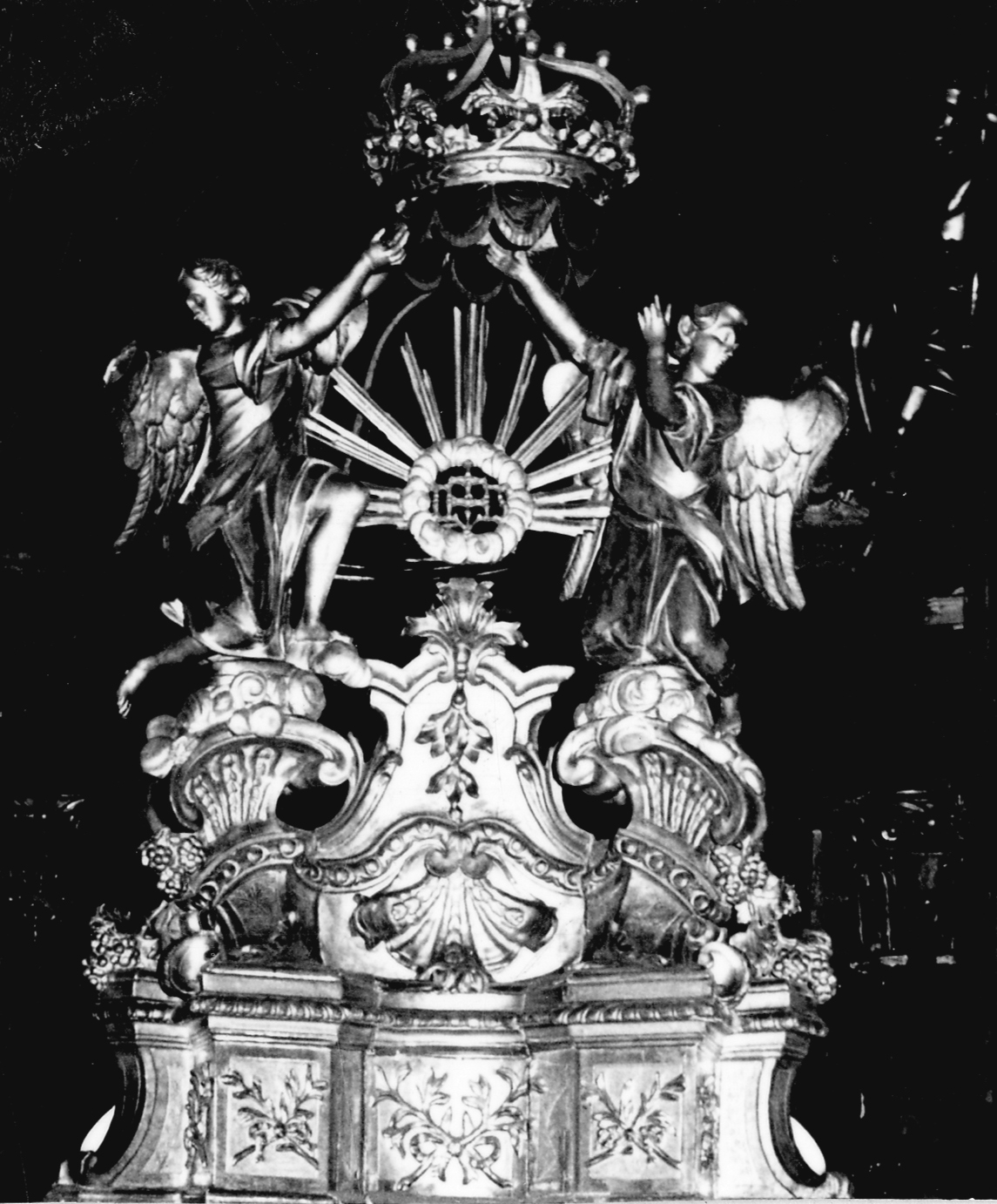 tronetto per esposizione eucaristica, opera isolata - bottega piemontese (secondo quarto sec. XVIII)