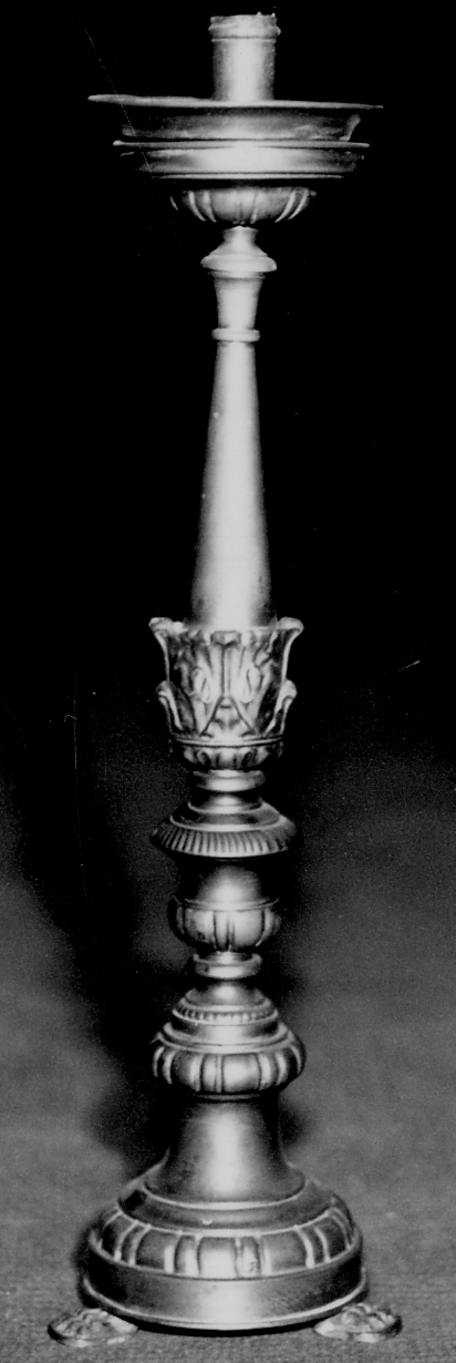 candeliere, serie - bottega piemontese (sec. XIX)