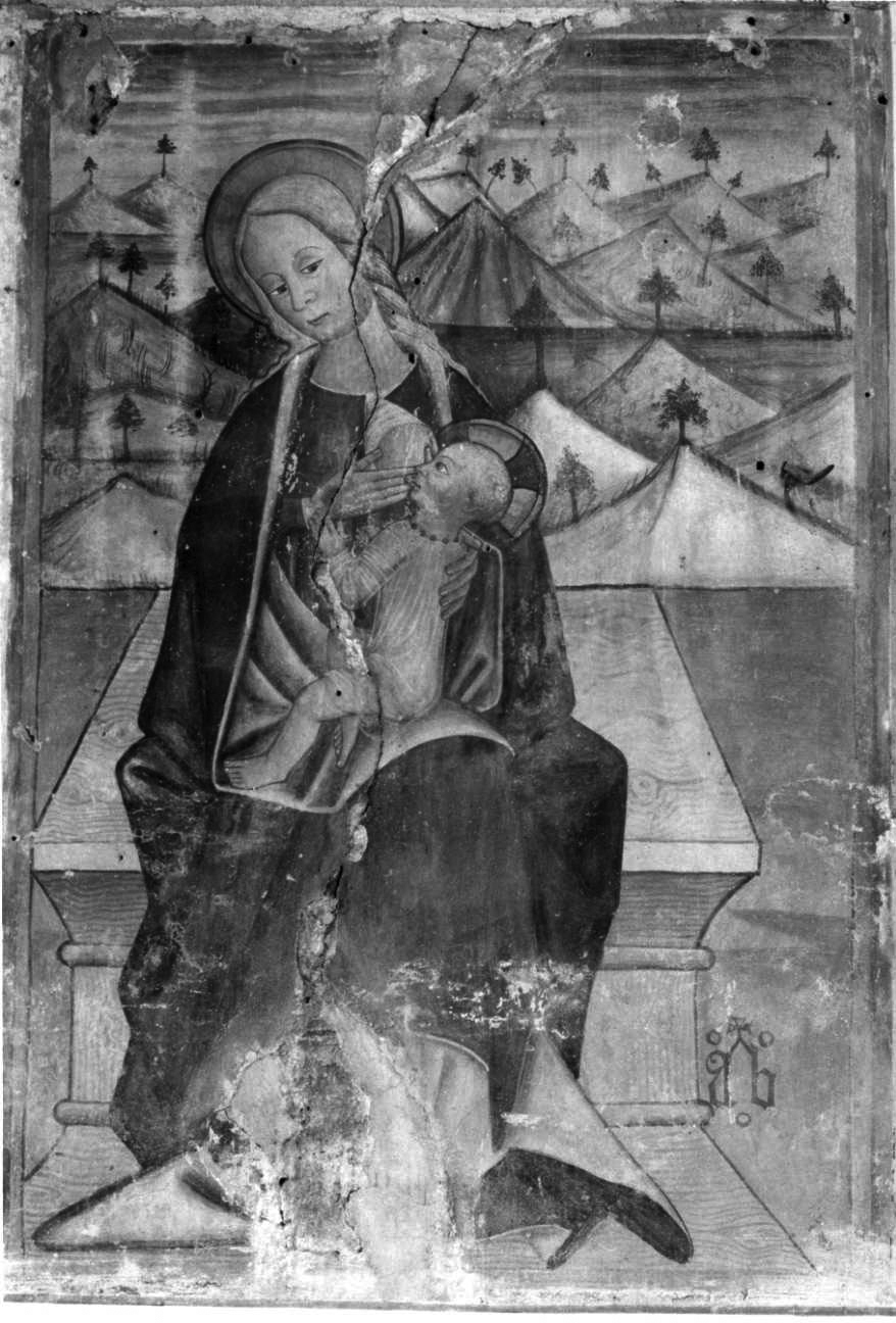 Madonna del Latte (dipinto, opera isolata) di Bordati Andrea (ultimo quarto sec. XV)