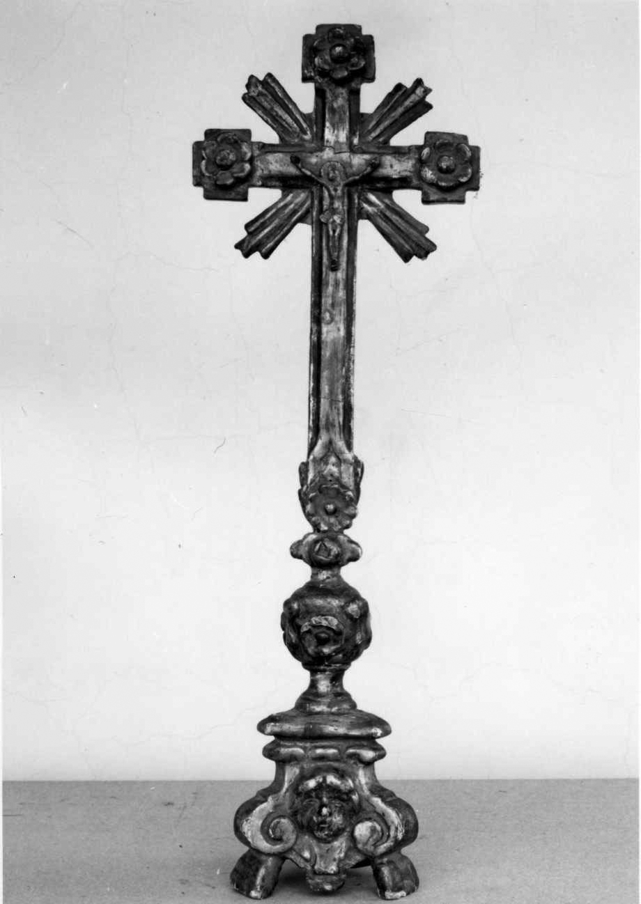 Cristo crocifisso (croce d'altare, opera isolata) - bottega piemontese (sec. XIX)