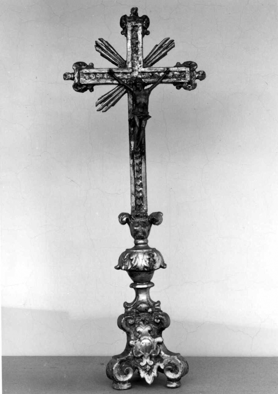 Cristo crocifisso (croce d'altare, opera isolata) - bottega piemontese (sec. XVIII)
