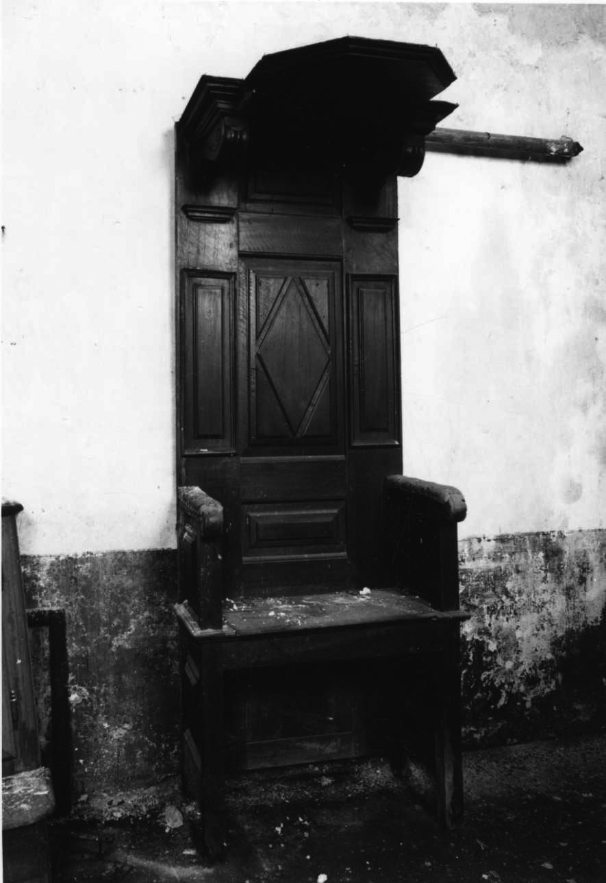 seggio, opera isolata - bottega piemontese (prima metà sec. XVIII)