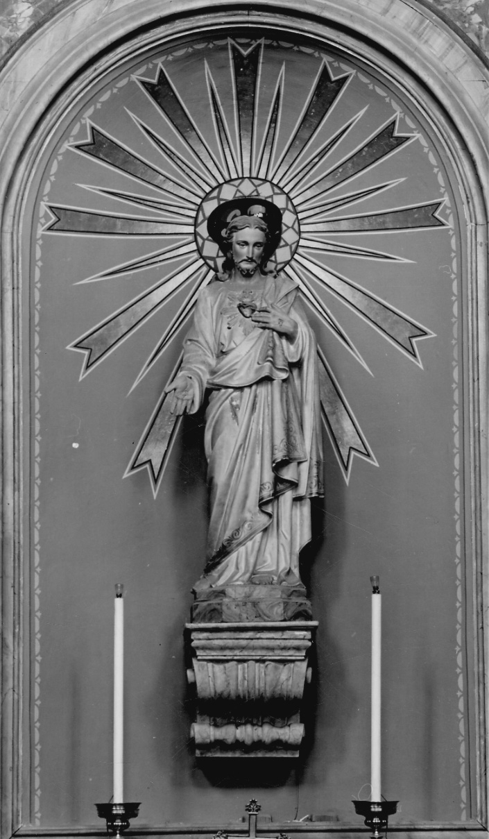 Sacro Cuore di Gesù (statua, opera isolata) - bottega piemontese (ultimo quarto sec. XIX)