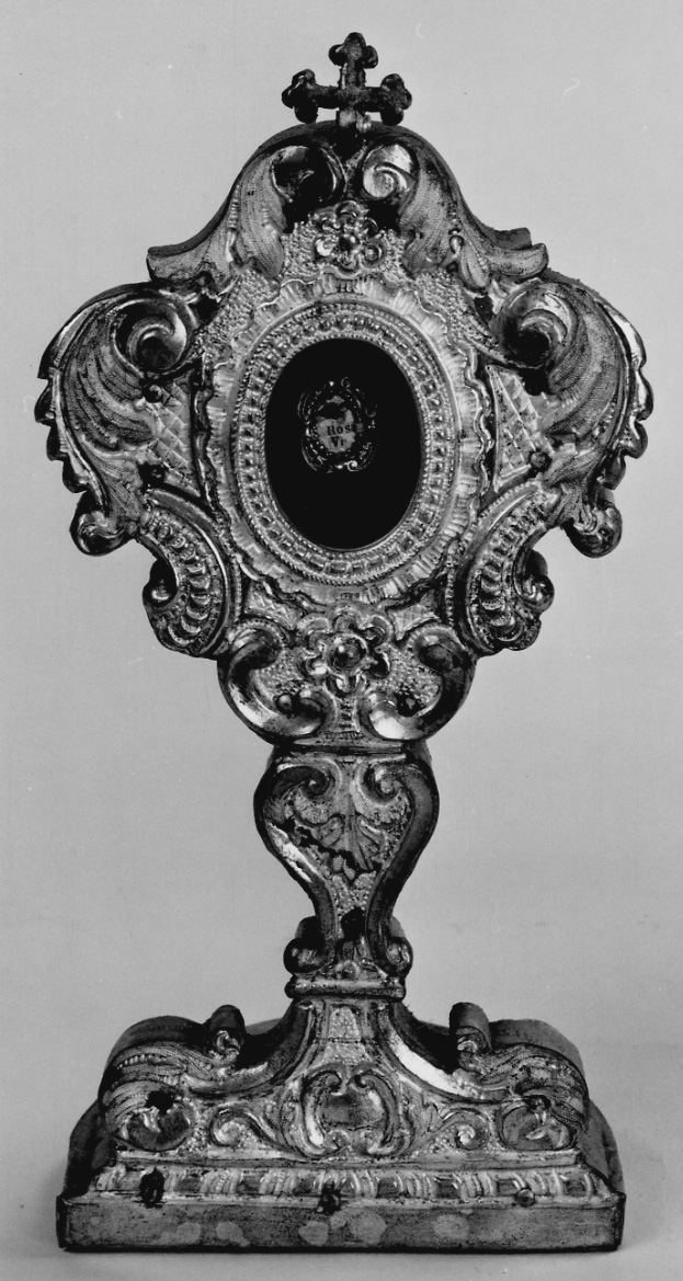 reliquiario - a ostensorio, serie - bottega piemontese (secondo quarto sec. XIX)