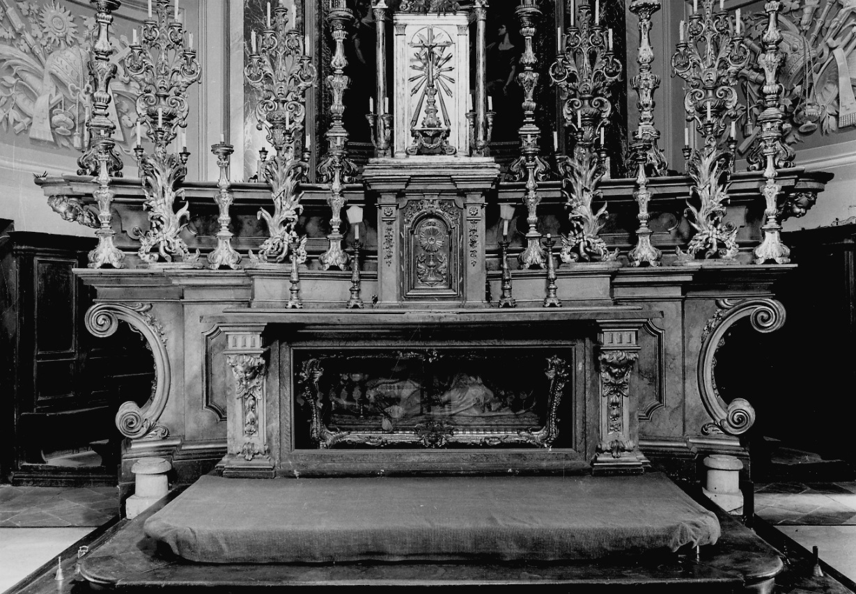 altare maggiore, opera isolata - bottega piemontese (terzo quarto sec. XVIII)