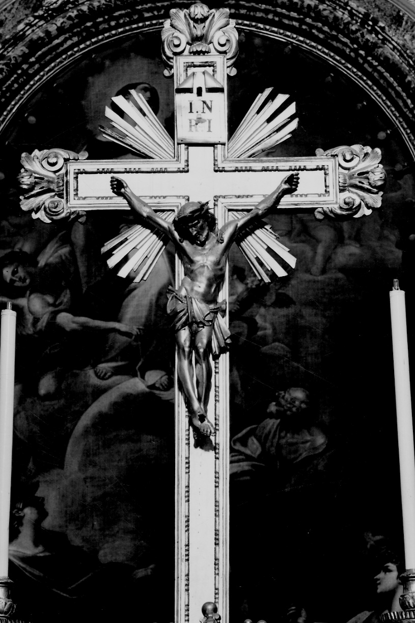 Cristo crocifisso (crocifisso, opera isolata) - bottega piemontese (secondo quarto sec. XIX)