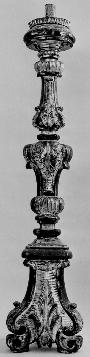 candeliere, serie - bottega piemontese (terzo quarto sec. XVIII)