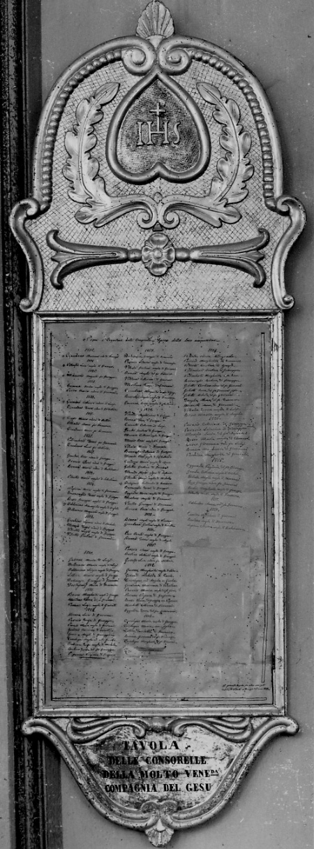 tabella di confraternita, opera isolata - bottega piemontese (primo quarto sec. XIX)