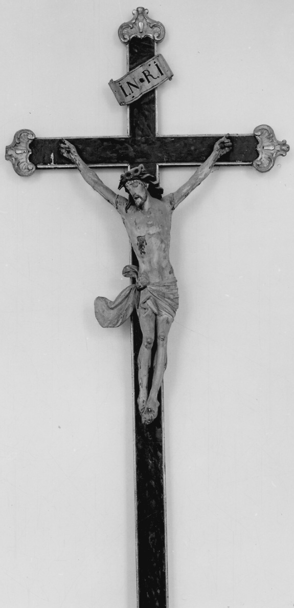 Cristo crocifisso (crocifisso, opera isolata) - bottega piemontese (prima metà sec. XIX)