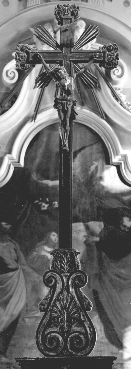 Cristo crocifisso (crocifisso, opera isolata) - bottega piemontese (secondo quarto sec. XIX)