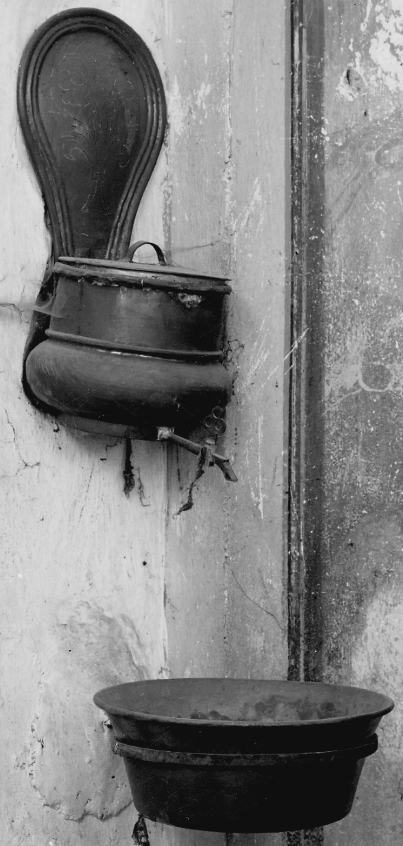 lavabo, opera isolata - bottega piemontese (sec. XIX)