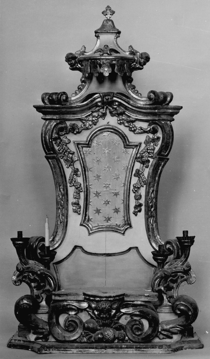 tronetto per esposizione eucaristica, opera isolata - bottega piemontese (secondo quarto sec. XVIII)