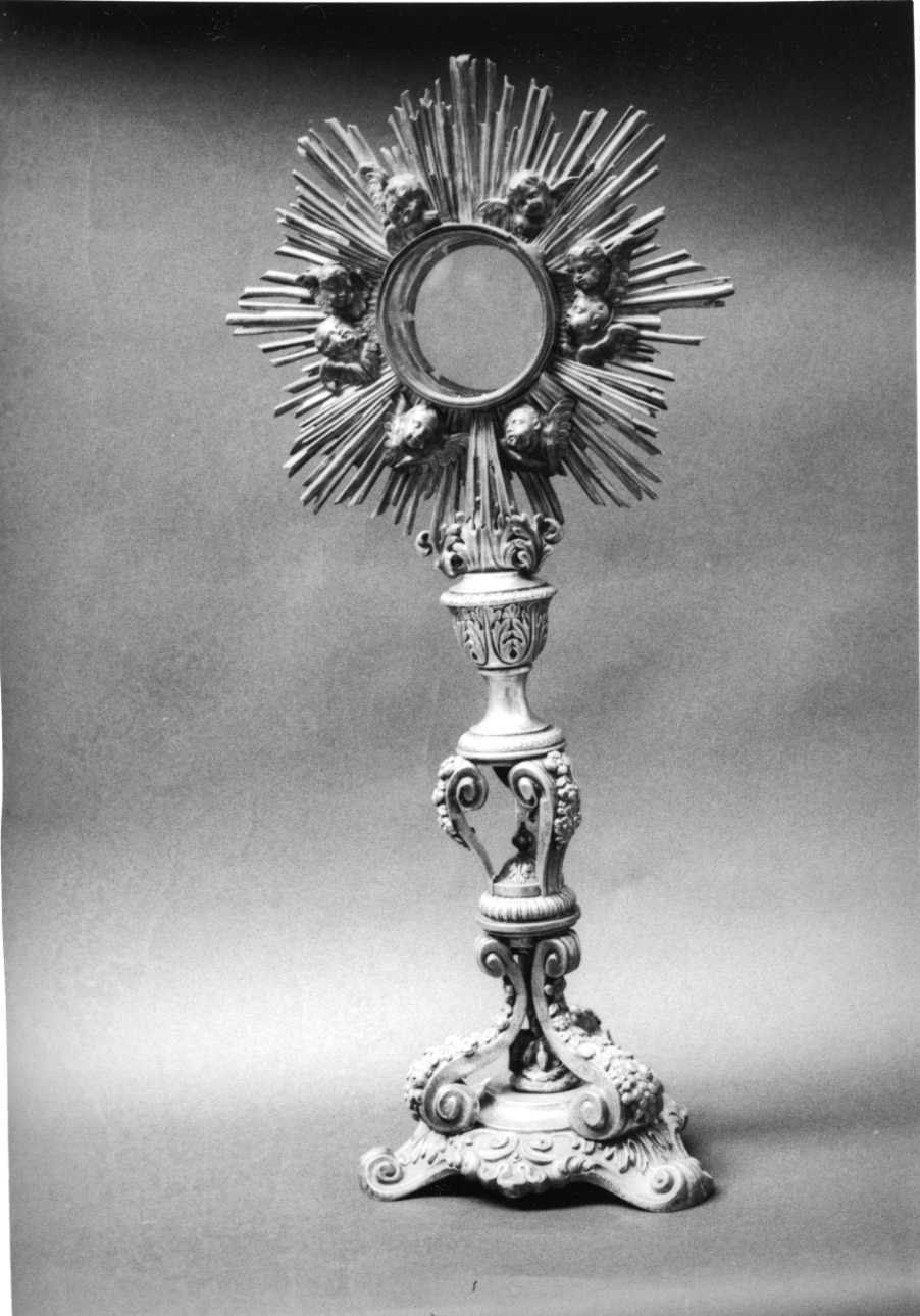 ostensorio - a raggiera, opera isolata - bottega piemontese (inizio sec. XIX)