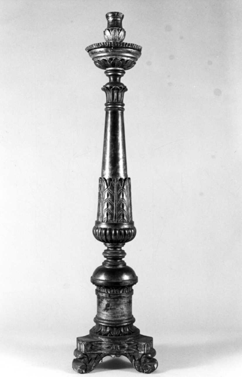 candeliere, serie - bottega piemontese (primo quarto sec. XIX)