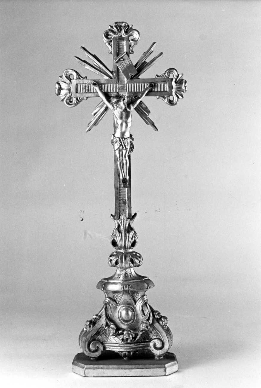 Cristo crocifisso (crocifisso stazionale, opera isolata) - bottega piemontese (ultimo quarto sec. XIX)