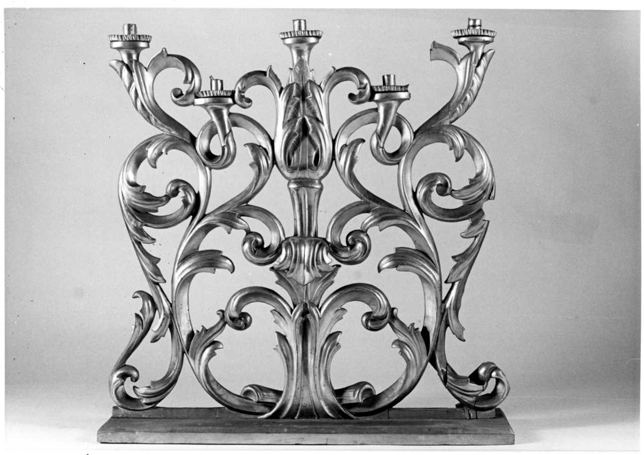 candelabro, serie - bottega piemontese (fine sec. XVII)