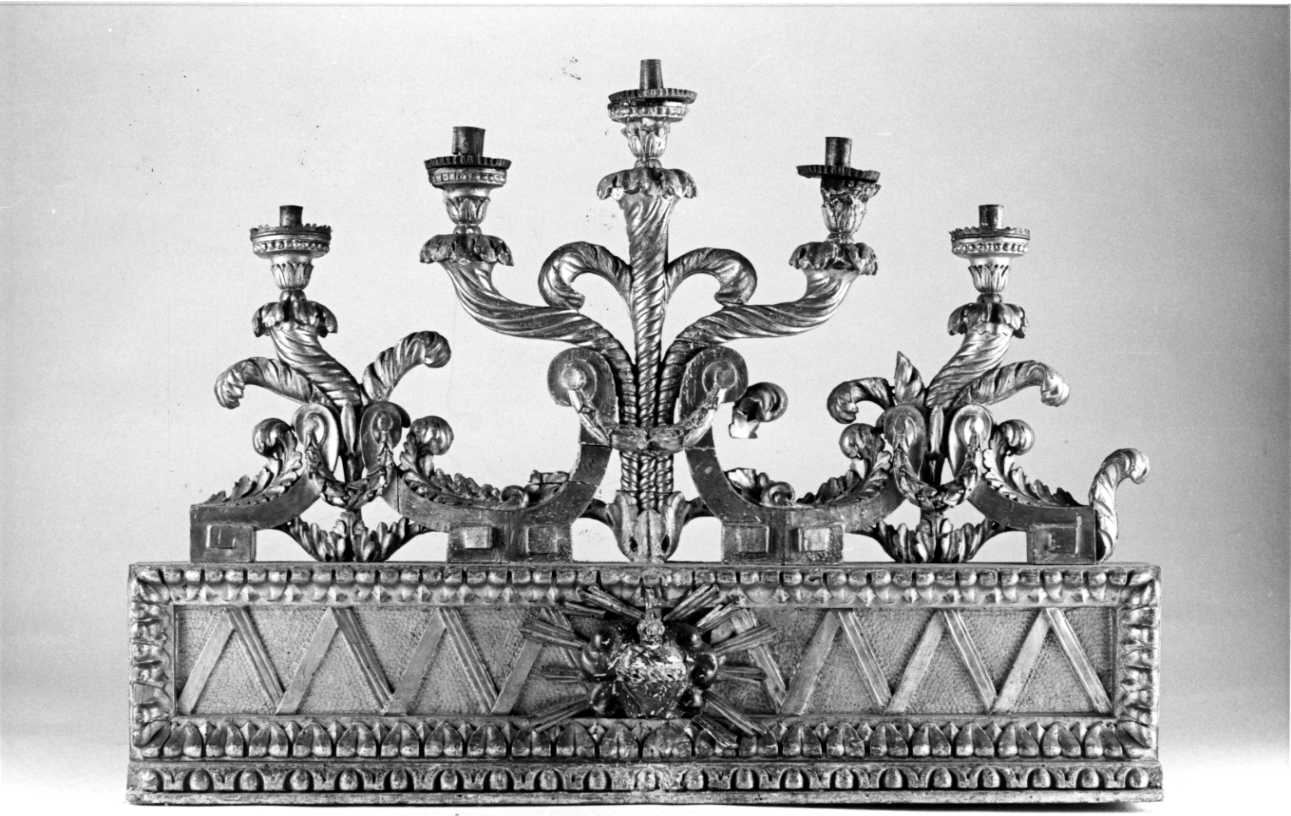 candelabro, opera isolata di Bonzanigo Giuseppe Maria (maniera) (ultimo quarto sec. XVIII)
