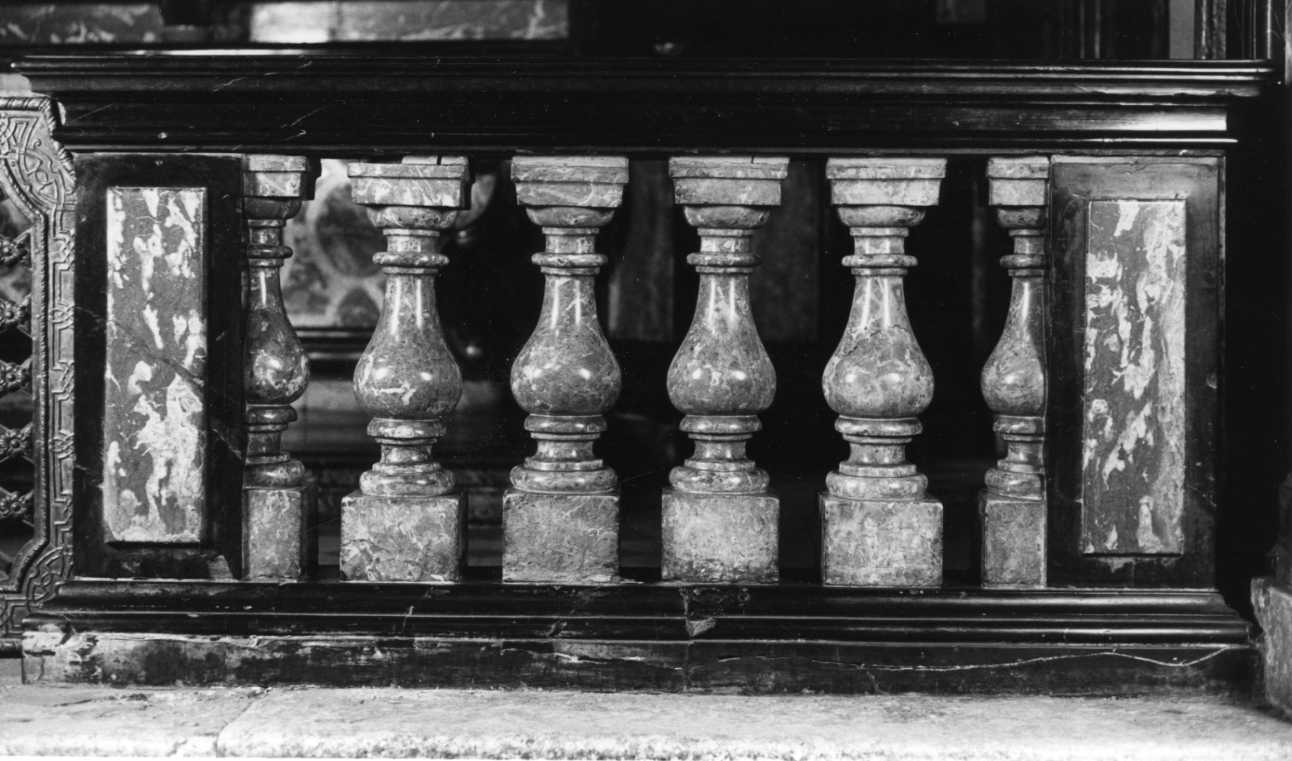 balaustrata di altare, opera isolata - bottega piemontese (seconda metà sec. XVII)