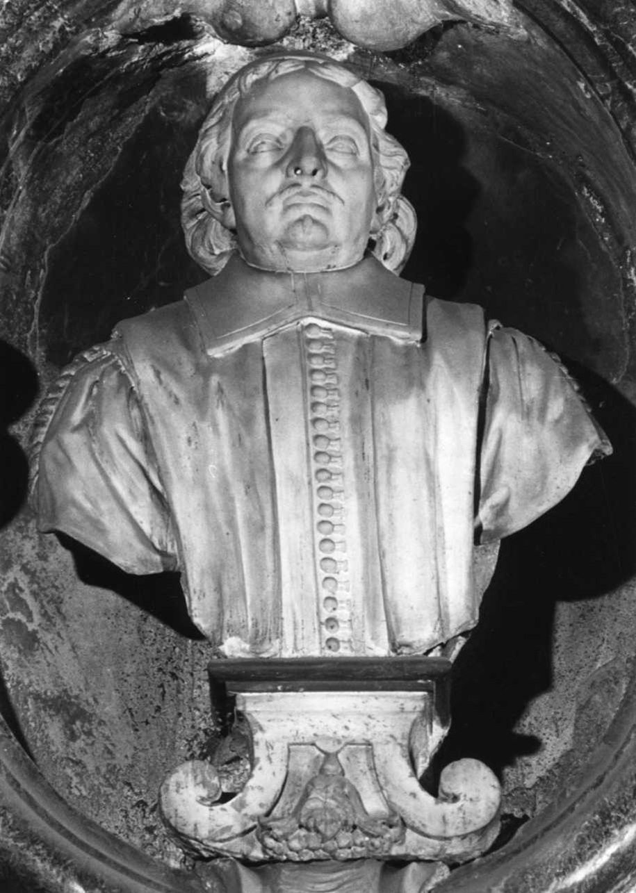 busto ritratto di Carlo Filippo Morozzo (busto, opera isolata) - bottega piemontese (metà sec. XVII)