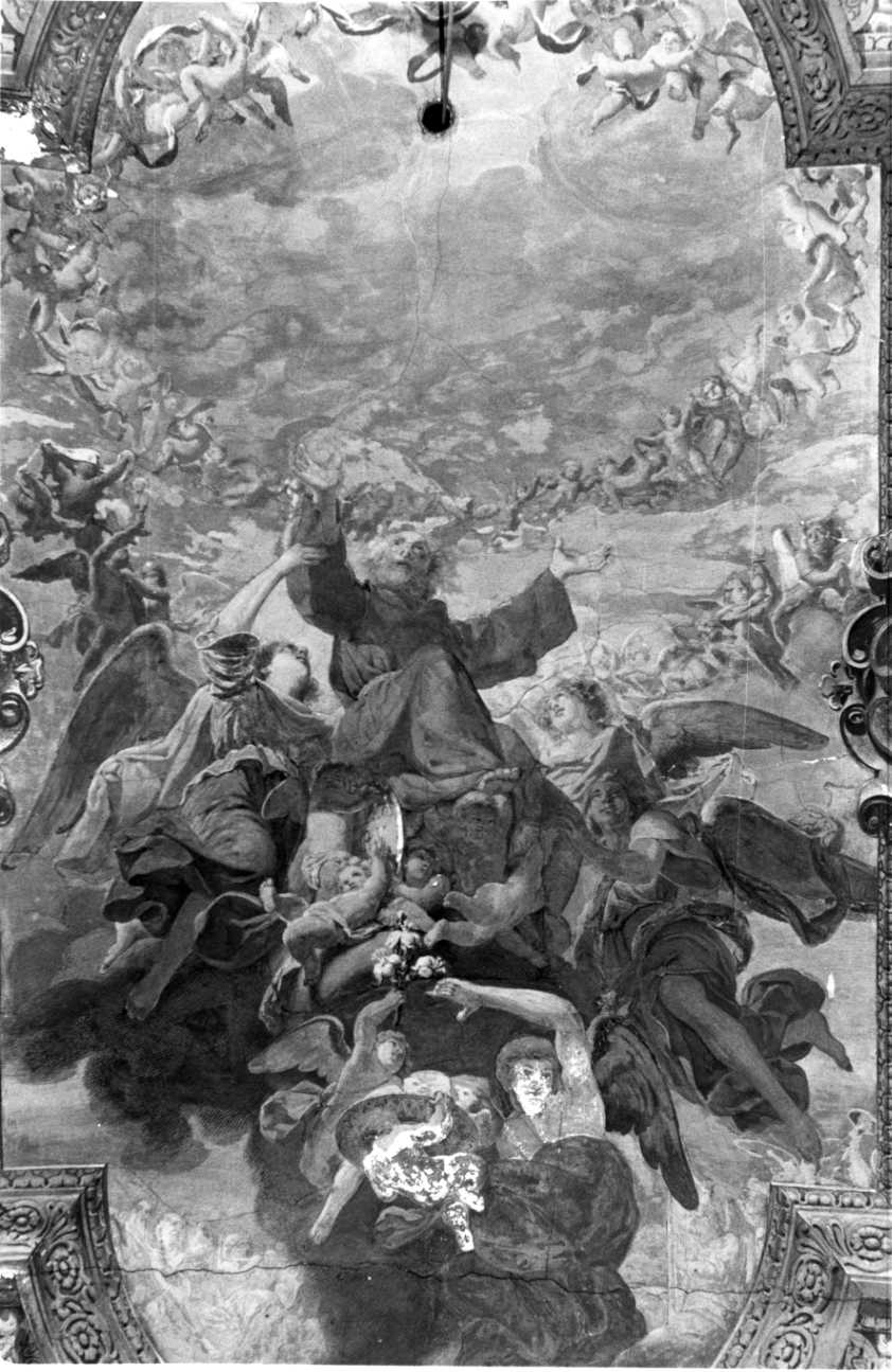 gloria di San Francesco di Paola (dipinto, elemento d'insieme) di Gautier Francesco (primo quarto, metà sec. XIX, sec. XIX)
