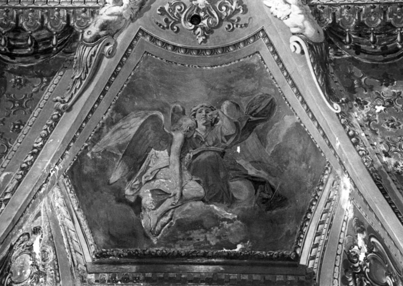 angeli piangenti (dipinto, elemento d'insieme) di Gautier Francesco (primo quarto, metà sec. XIX, sec. XIX)