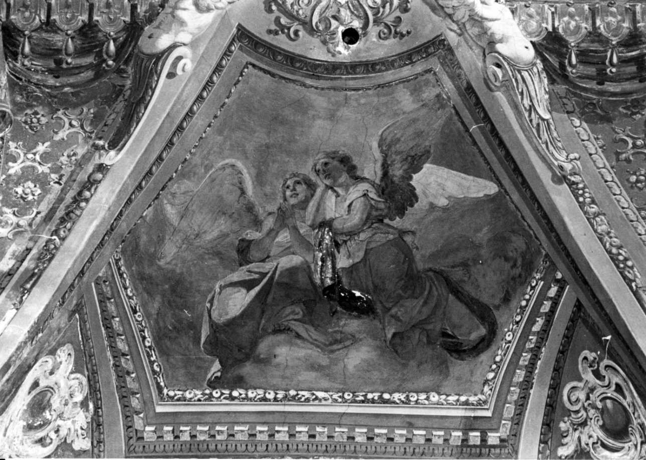angeli in preghiera (dipinto, elemento d'insieme) di Gautier Francesco (primo quarto, metà sec. XIX, sec. XIX)
