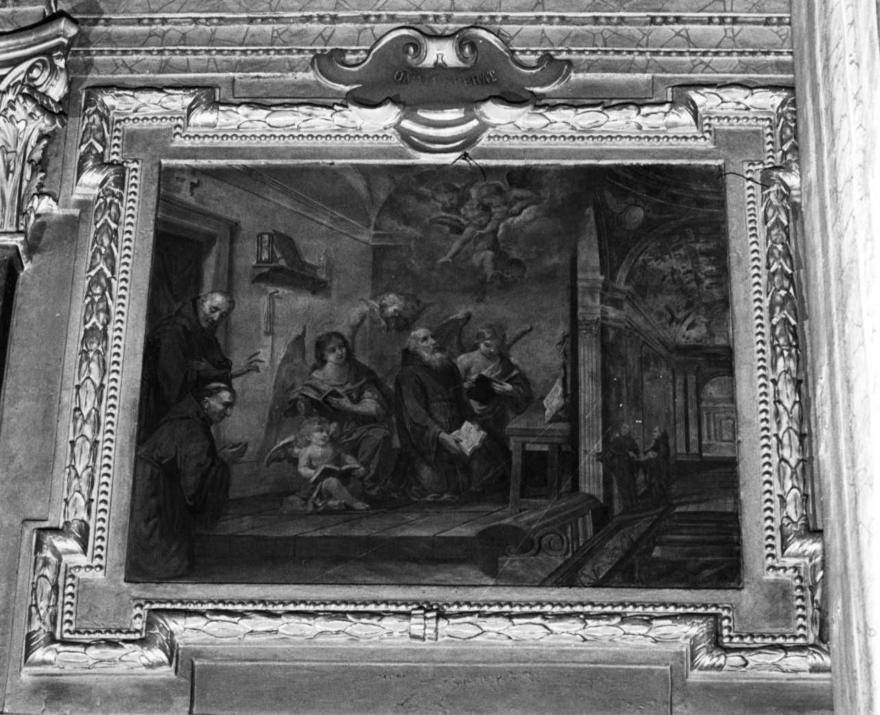 cornice, elemento d'insieme - bottega luganese (seconda metà sec. XVII)