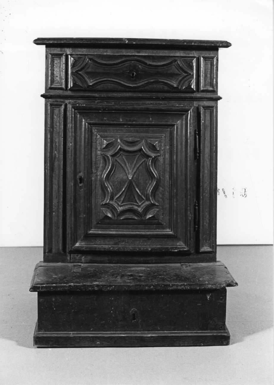 inginocchiatoio, opera isolata - bottega piemontese (inizio sec. XVIII)