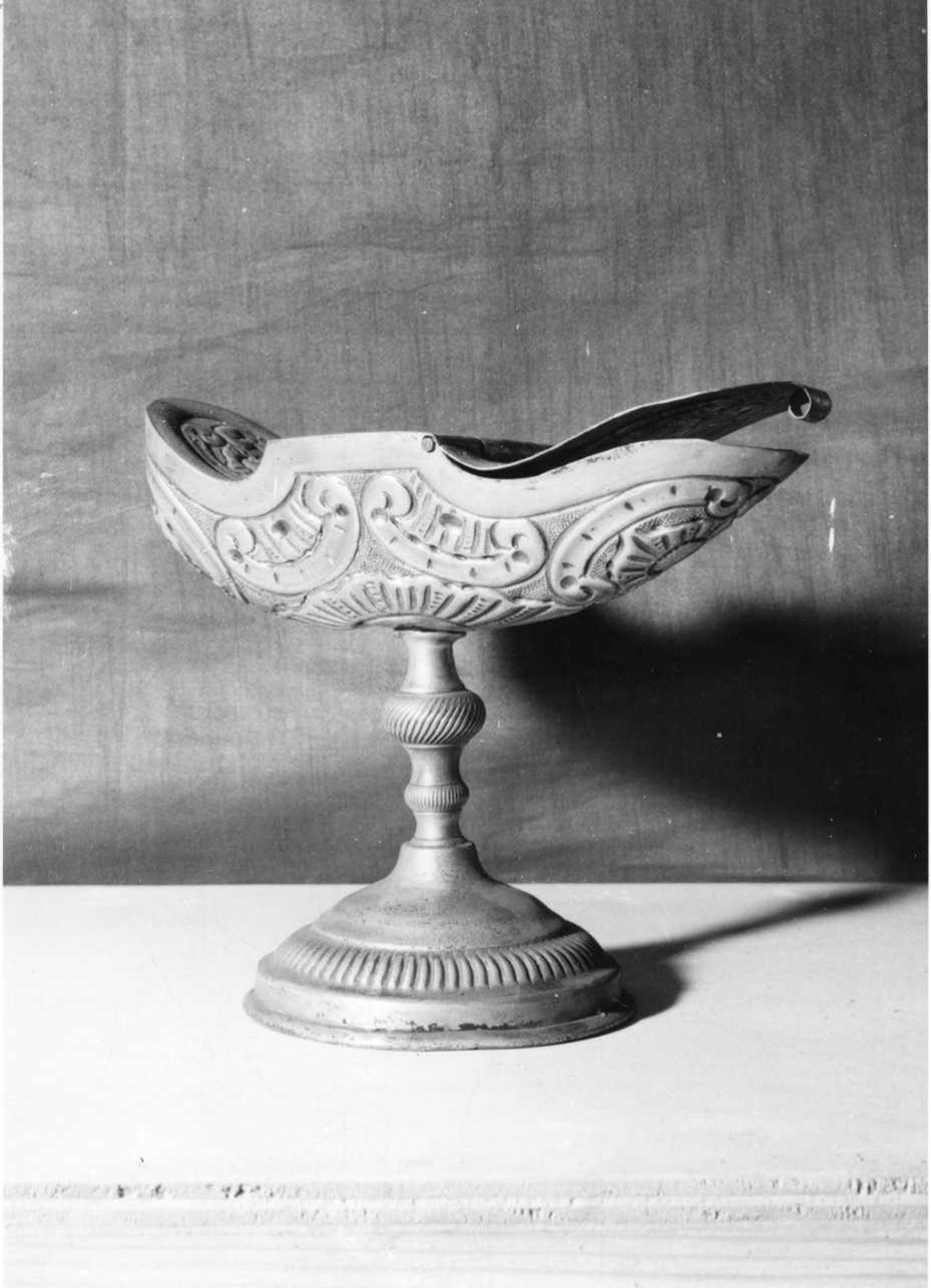 navicella portaincenso, opera isolata - bottega piemontese (seconda metà sec. XVIII)