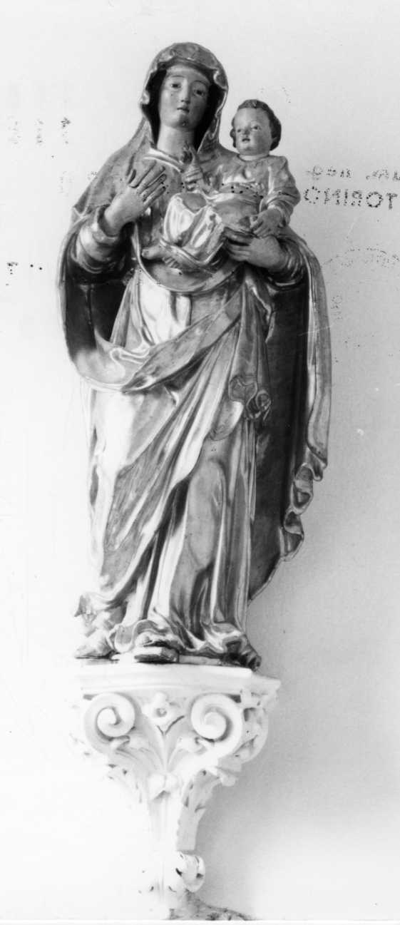 Madonna con Bambino (statua, opera isolata) - bottega piemontese (inizio sec. XVII)