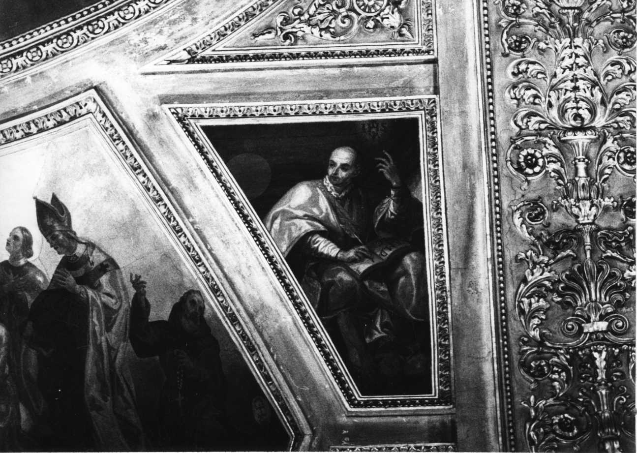 Sant'Ignazio di Loyola calpesta l'eresia (dipinto, elemento d'insieme) di Vacca Luigi (metà sec. XIX)