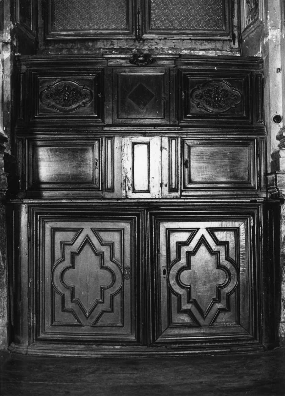 armadio da sacrestia, opera isolata di Quadro Carlo Giacomo (primo quarto sec. XVIII)