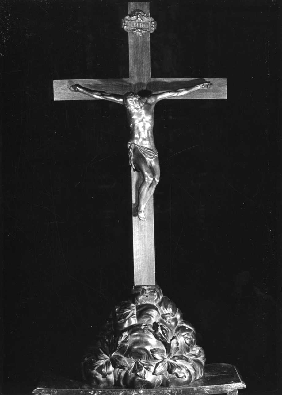 Cristo crocifisso (crocifisso, opera isolata) - bottega piemontese (secondo quarto sec. XVIII, sec. XX)