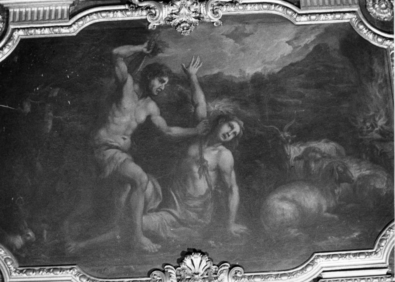 Caino uccide Abele (dipinto, elemento d'insieme) - ambito piemontese (secondo quarto sec. XVIII)