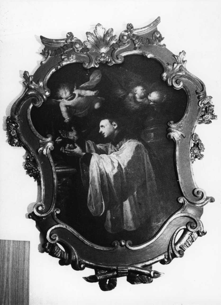 San Luigi Gonzaga in adorazione della croce (dipinto, opera isolata) di Guala Pier Francesco (metà sec. XVIII)