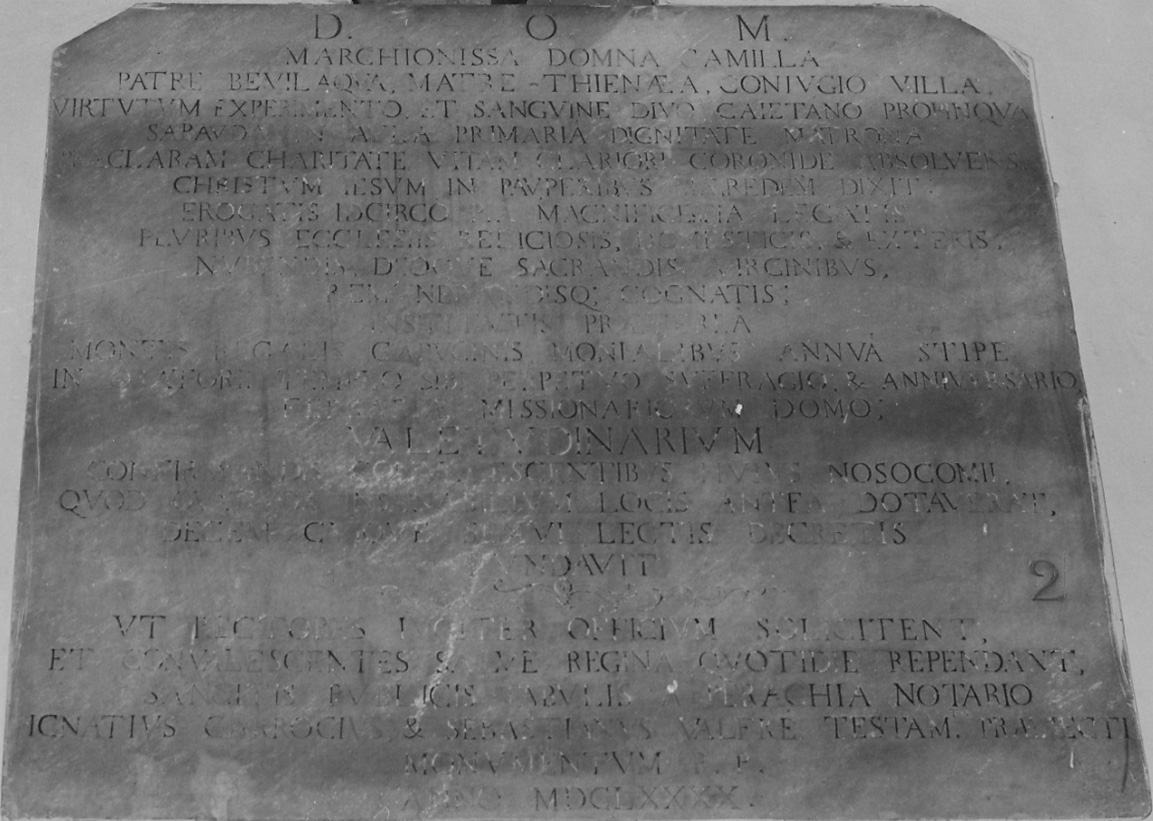 lapide commemorativa, opera isolata - bottega piemontese (ultimo quarto sec. XVII)